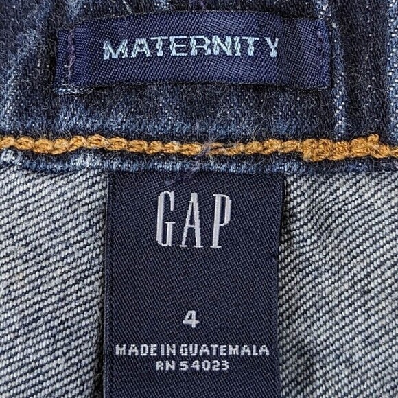 Gap Maternity Denim Jeans Low Rise Bootcut Elastic Waistband in Back Size 4 - Picture 8 of 10